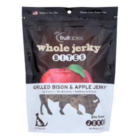 Fruitables - Dog Treats Jerky Bite Bison - Case of 6-12 OZ