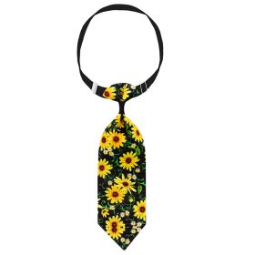 Sunflower Pet Tie Summer Collar Decoration (Option: Black sunflower)