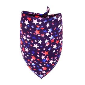 Pet Triangle Drool Towel Bib Supplies (Option: Gradient star-S)