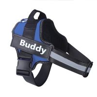 Reflective And Breathable Adjustable Pet Strap Vest (Option: Blue-2XL)