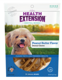 Dog Dental Bones (Color: Peanut Butter, size: Large Bones)