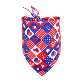 Pet Triangle Drool Towel Bib Supplies (Option: JULY-S)