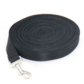 Fashion Pet Dog Solid Color Leash (Option: Black-1.8M x 1.5CM)